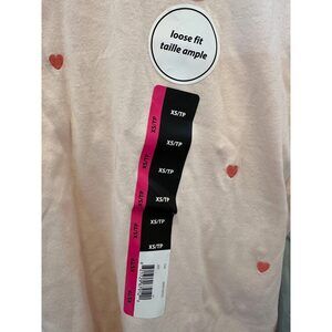 George XS Pink Hearts Top NWT